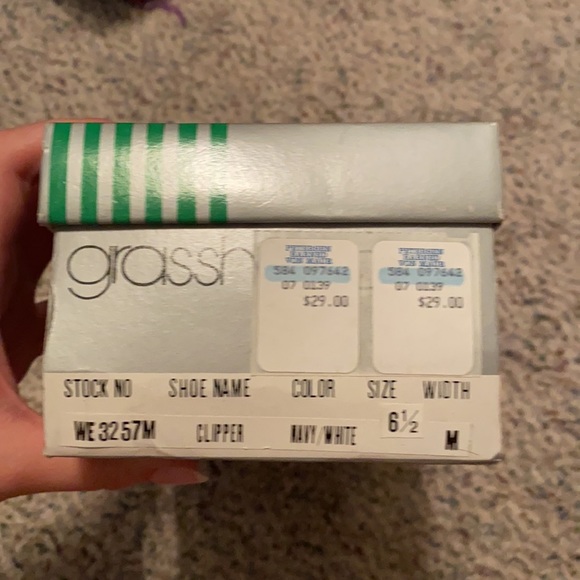 Vintage grasshoppers blue and white clippers - Picture 2 of 6